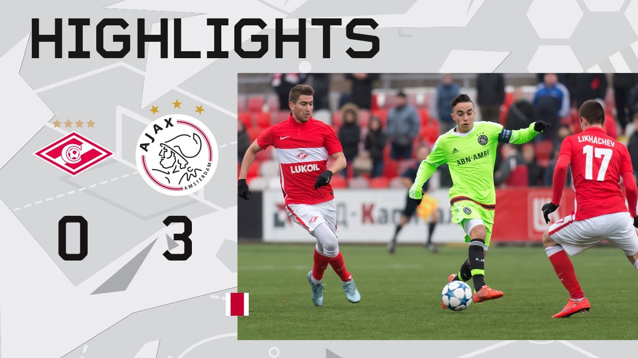 Highlights Ajax U19 - Spartak Moscow U19 (Youth League) 