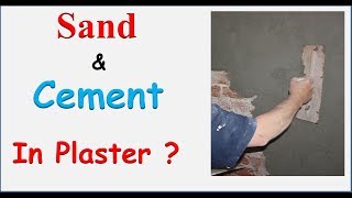 Quantity Survey: How to Calculate Cement and Sand in plaster work?