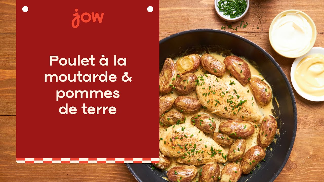 Recette du Poulet à la moutarde & pommes de terre - YouTube