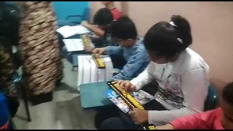 Abacus practice vedio by the Students of Sharp Brain Academy