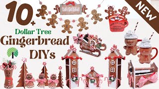 10+ *Must See* Dollar Tree Gingerbread DIYs for Christmas in July | Fun Easy Family Budget Friendly