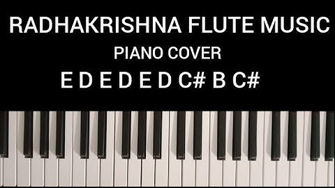Radhakrishna title song  in piano | piano cover with notes |Radhakrishna serial | Sathya