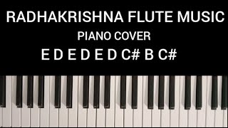 Video thumbnail of "Radhakrishna title song  in piano | piano cover with notes |Radhakrishna serial | Sathya"