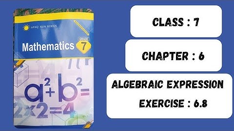 Afaq Sun Series Class 7 Mathematics _ Exercise 6.8 (Q1)