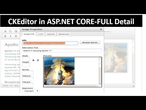CKEditor in ASP.NET CORE | How to upload Image | How to Save Data in Database | latest version of it