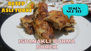 Ispanakli Burma Börek - Camilan Bayam Sehat Bergizi