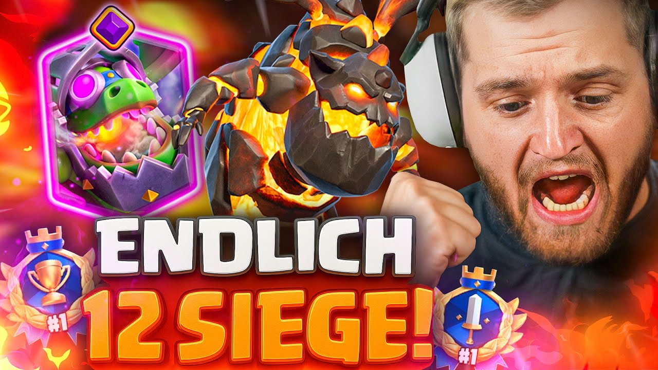🔥🏆OFFSTREAM mit PLATZ 1 der WELT die 12 SIEGE GESCHAFFT in CLASH ROYALE! - F2Pass Account