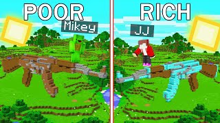 Mikey vs JJ Gun Base Survival Battle in Minecraft