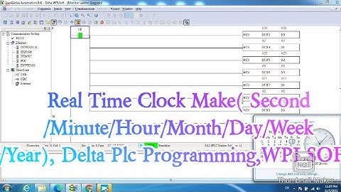 Real Time Clock Make( Second/Minute/Hour/Month/Day/Week/Year), Delta Plc DVP-SA2 Programming,WPLSOFT