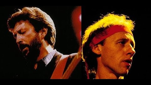 Take a chance - Eric Clapton feat. Mark Knopfler - 03-01-1987 - Manchester Apollo, Manchester, UK.