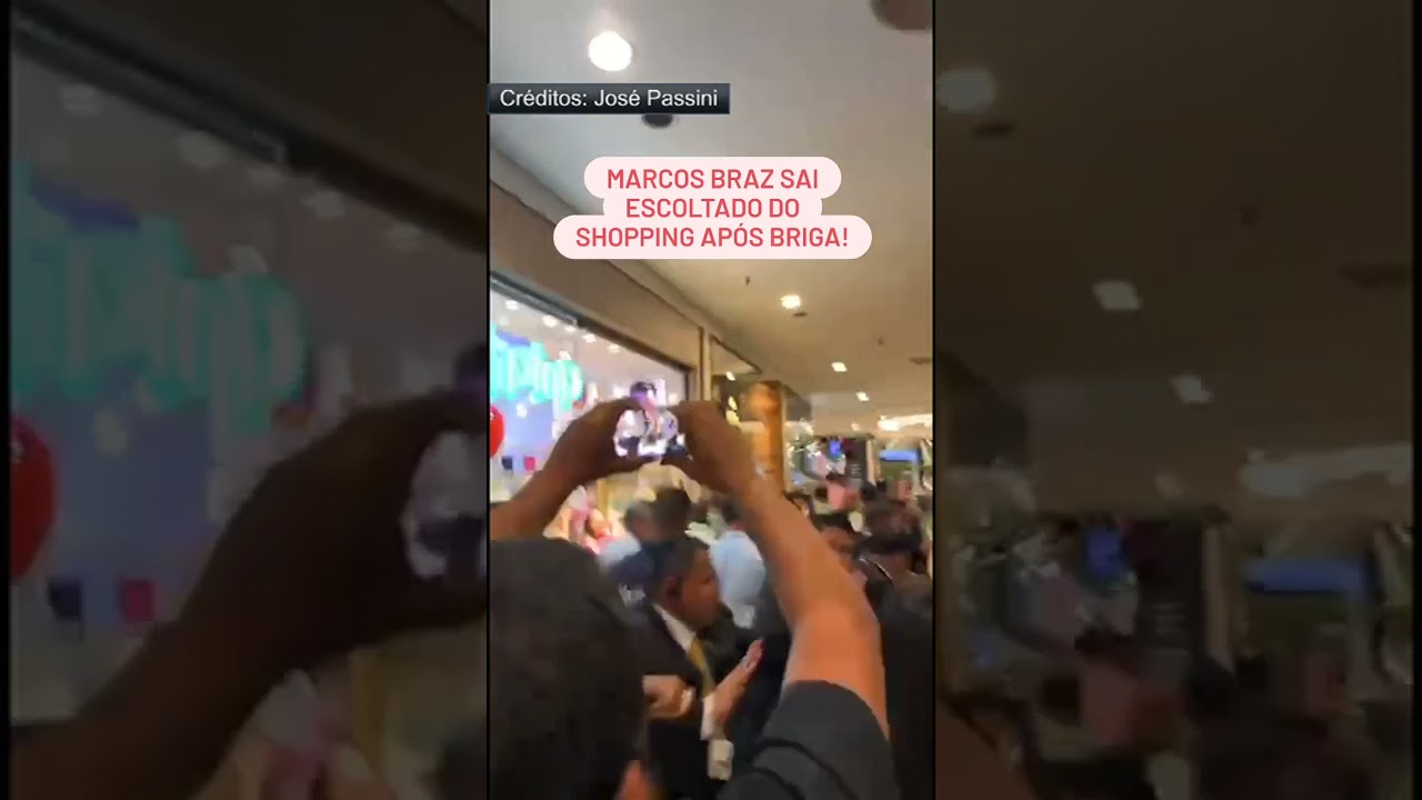 MARCOS BRAZ, VICE-PRESIDENTE DO FLAMENGO, SAI ESCOLTADO DE SHOPPING APÓS BRIGA COM TORCEDOR 😱