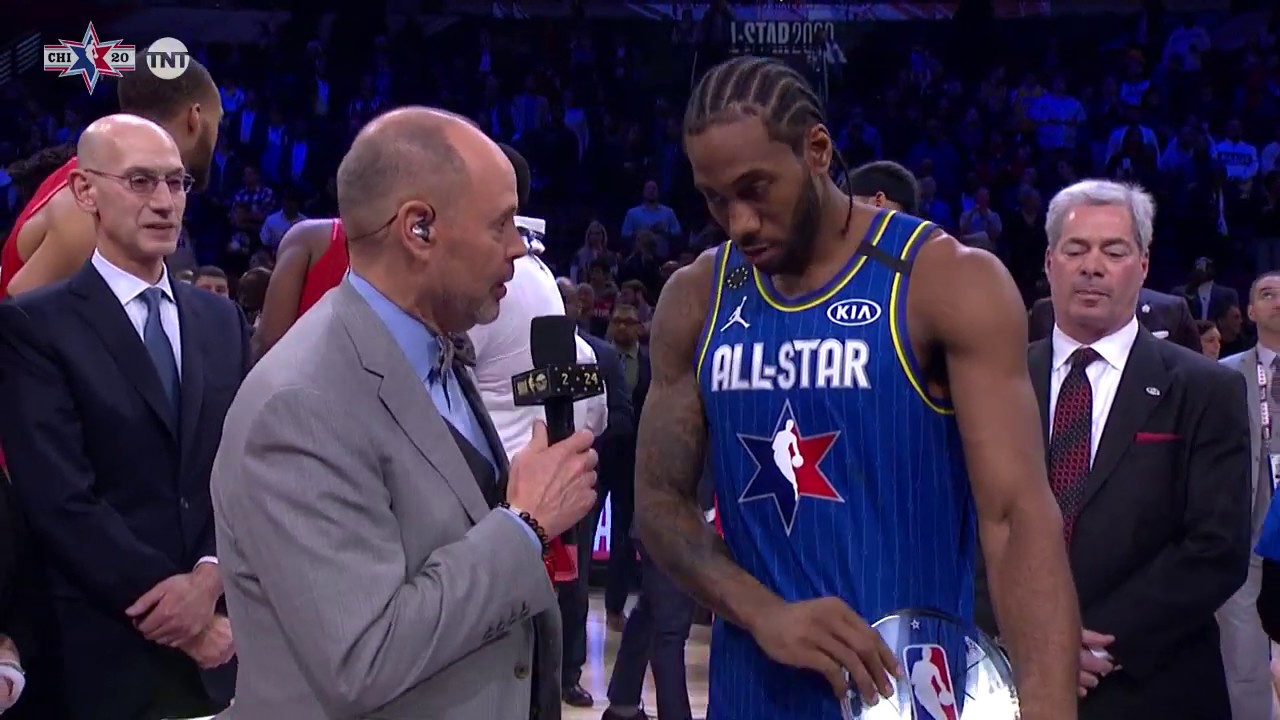 Kawhi Leonard Wins First Ever Kobe Bryant All Star Game Mvp Award Dedicates It To Kobe Youtube