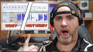 Cleaner audio! How to remove background noise in audacity in one minute!