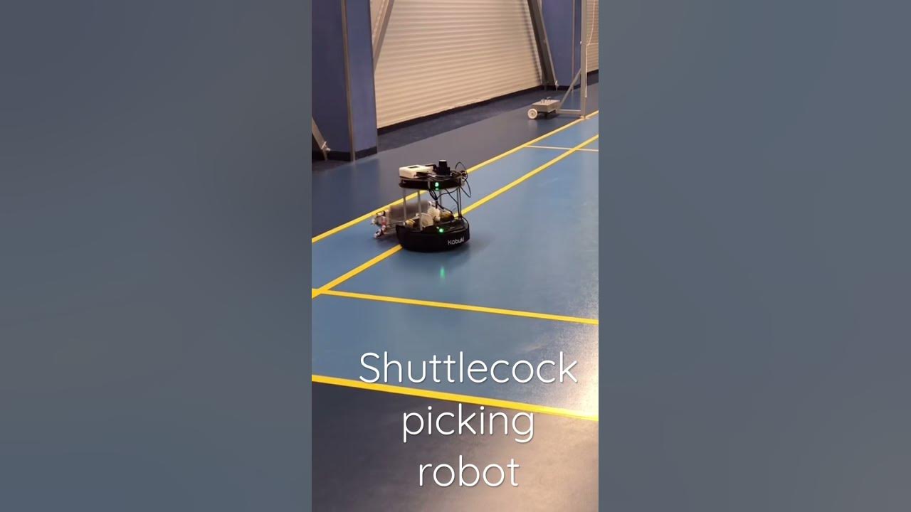 Autonomous shuttlecock picking robot 🏸 ai robotics badminton 