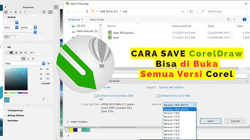 Cara Save File CorelDRAW Dapat Di Buka Semua Versi