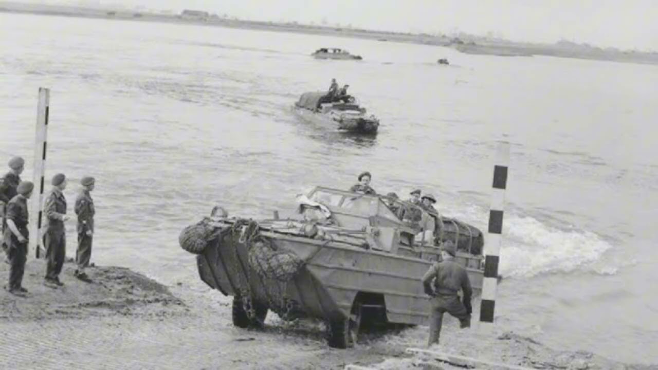 Немецкая оборона пройдена: неожиданный эффект от амфибийного грузовика «Утка».