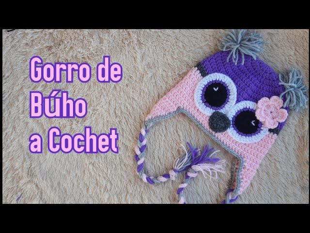 Legibilidad vestir contacto Gorro de búho tejido a crochet - YouTube