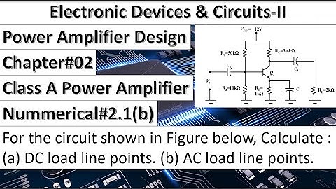 Electronic Devices&Circuits-II | Chapter#02 | Nummerical#2.1(b) | Thomas Floyd | Class A Amplifier