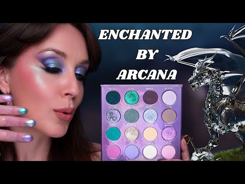 NEW ARCANA PALETTE BY ARTTITUDE COSMETICS SWATCHES REVIEW Indiebrands Eyeshadowswatches