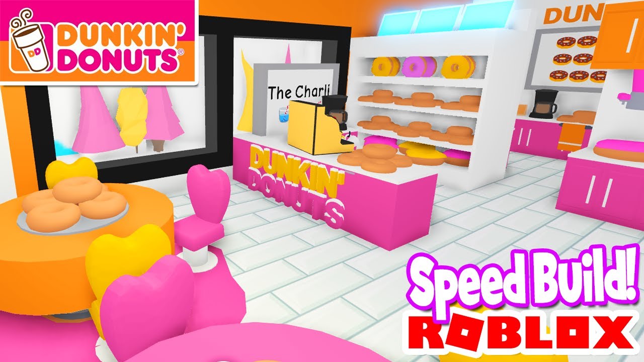 dunkin-donuts-speed-build-adopt-me-roblox-store-youtube