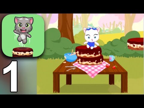 TALKING TOM CAKE JUMP - Gameplay Part 1 (iOS Android)