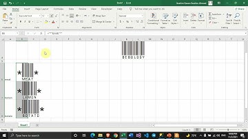 كيفية عمل الباركود باستخدام الاكسيل | How to make barcode by using excel