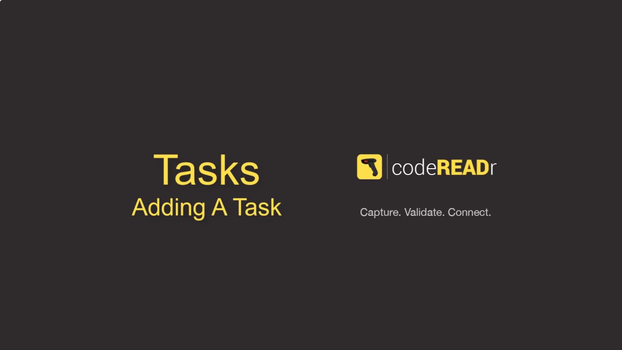 Tasks: Adding A Task - YouTube
