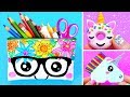 15 DIY UNICORN SCHOOL SUPPLIES for Back To School | Easy & Cute Crafts