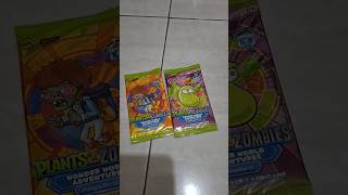 [ASMR] Unboxing 2 packs of Plant VS Zombies cards