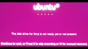 Ubuntu ошибка The disk drive is not ready yet or not present