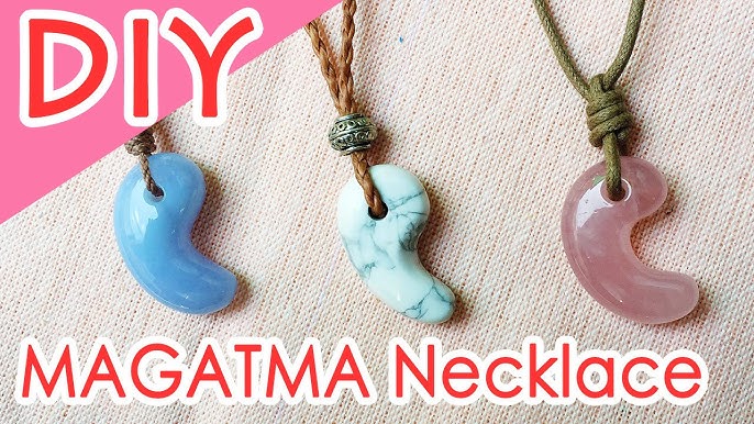 Magatama Necklace Tutorial 覚えておくと超便利な結び方 勾玉ネックレスの作り方 マクラメ編み Youtube