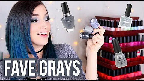 My Favorite Gray Nail Polishes! || KELLI MARISSA