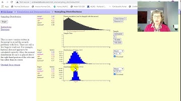 Math 243 Sampling Distribution of Means Simulation