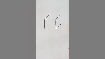 How to draw 3d cube। #3d  #shorts #drawing #art