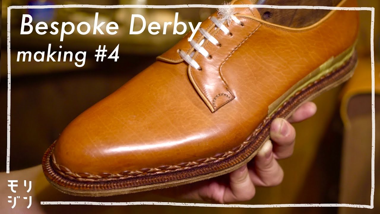 【ダービーを作る#4】苦行の320針手縫い｜ノルベジェーゼの出し縫い｜bespoke shoes making #292