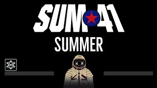 Sum 41 • Summer (CC) 🎤 [Karaoke] [Instrumental Lyrics]