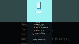 Creative Download Button with Water Drop &amp; Filling Tank Animation | React UI #shorts