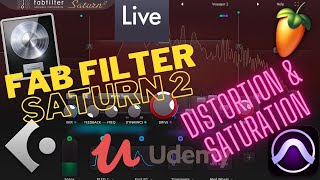 Distortion & Saturation With FabFilter Saturn  | fab filter | free course | full tutor |