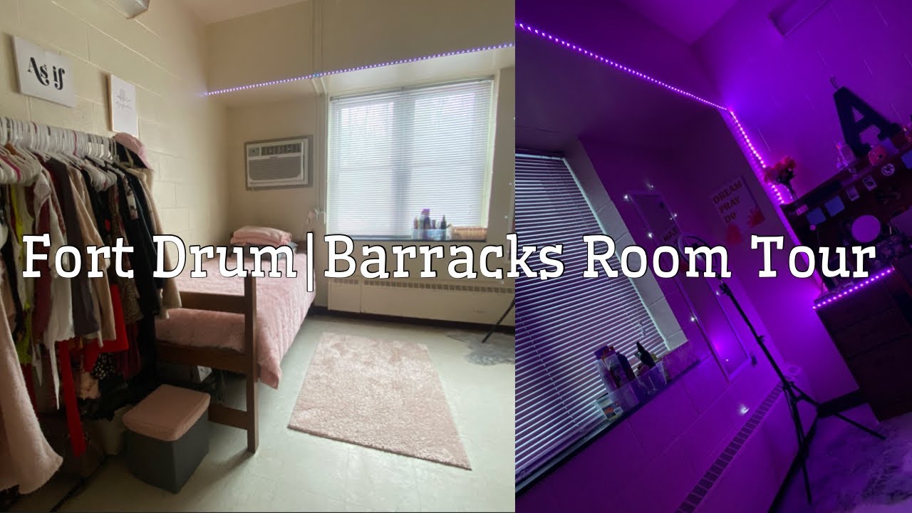 Fort Drum Updated Barracks Room Tour YouTube