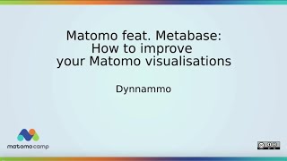 Matomo feat Metabase how to improve your Matomo visualisations