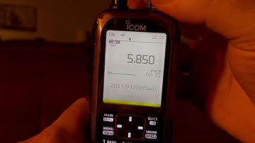 ICOM R30 Night time band scan
