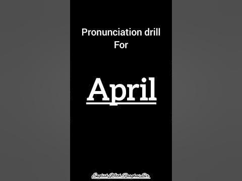 How to pronounce APRIL | Correct pronunciation of APRIL - YouTube