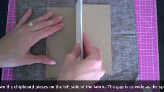 How To Make The Simplest Fabric Covered Mini Album
