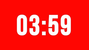 3 Minute 59 Second Timer With Alarm Without Music