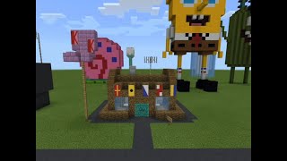 I built The Krusty Krab from Spongebob in Minecraft!