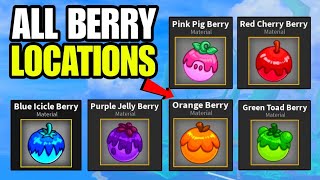 Blox Fruits - All Berries Spawn Locations In Second Sea Blox Fruits Berries