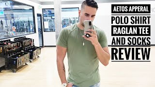 Aetos Apparel Polo Shirt Raglan Tee and Everday Socks Review/ Alex Costa Mens Fashion 2022