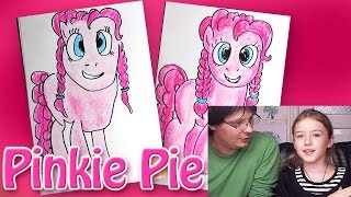 Как рисовать Пони Pinkie Pie из мультика My Little Pony | Урок рисования для девочек(Мы решили провести урок рисования для девочек: показать, как рисовать Пони. Почти как раскраска. Ангелина..., 2015-11-14T10:54:57.000Z)