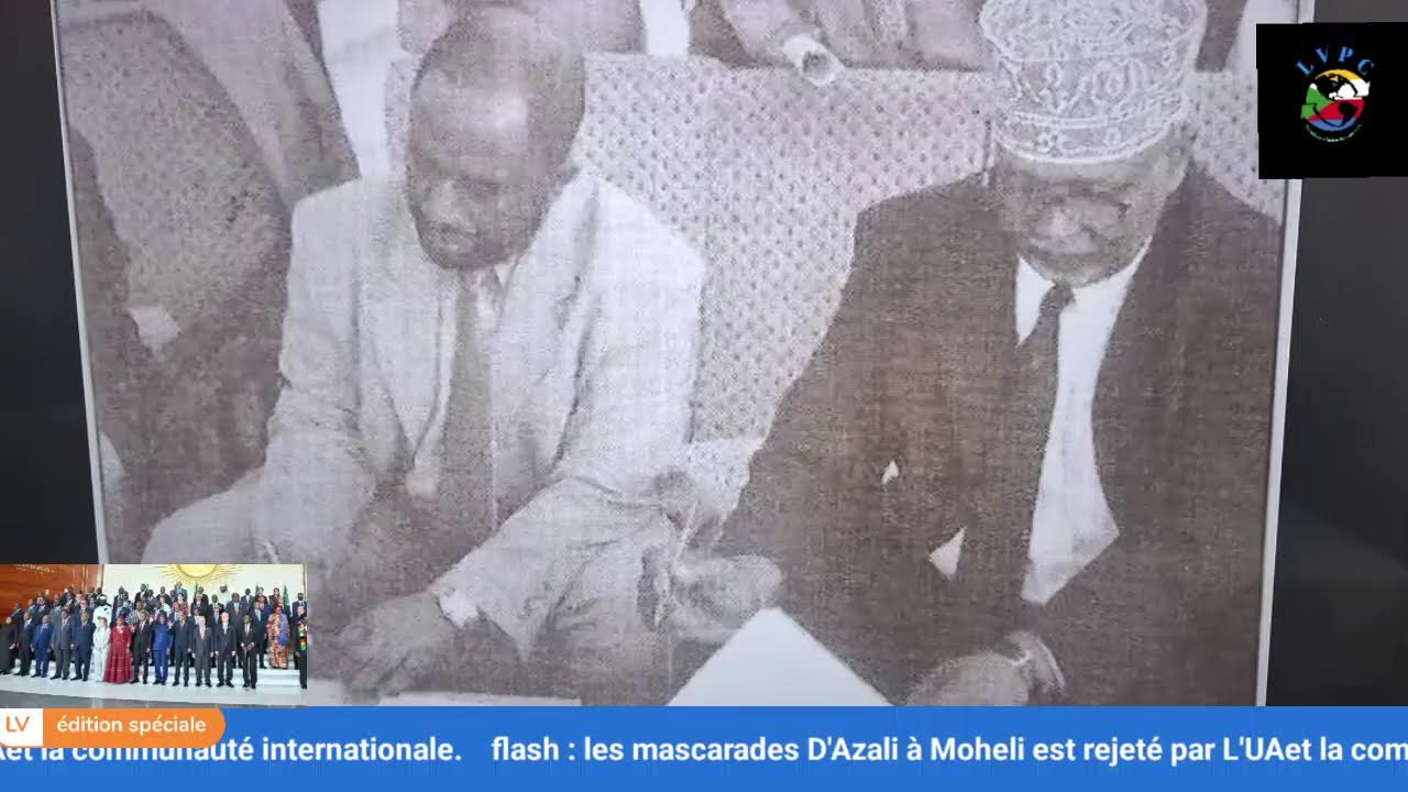 Flash: les mascarades D'Azali à Moheli rejeté par L'UA et L'ONU 