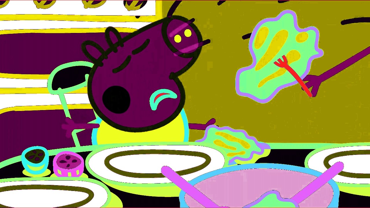 Try A Piece Of Lettuce George! It's Yummy! - Peppa Pig (Sponsored By: Gamavision Csupo Effects)